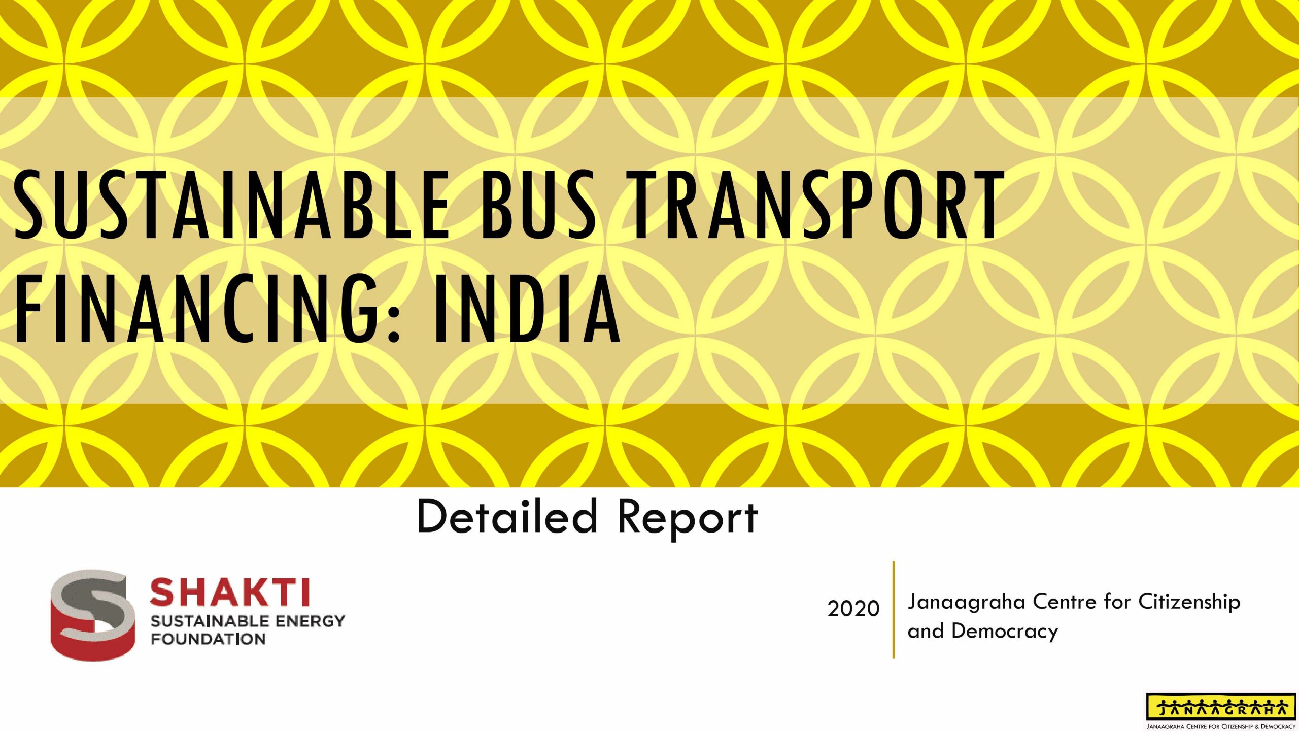 Sustainable bus transport financing: India