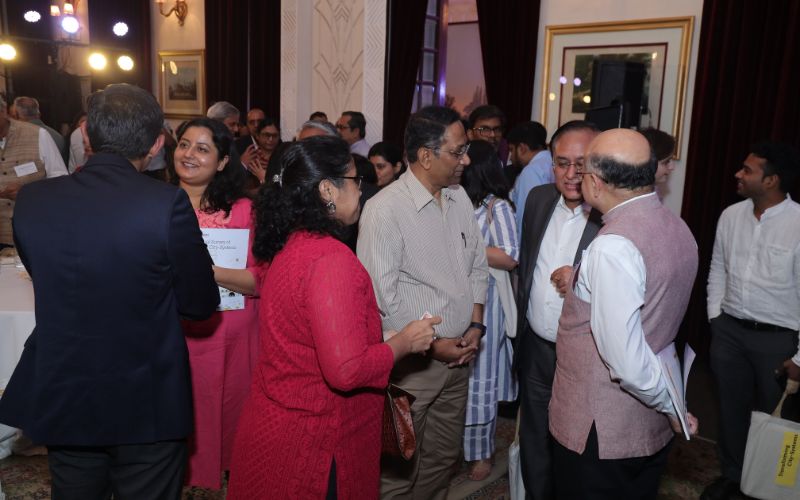 Attendees at Janaagraha’s Annual Conclave on Shaping India’s Urban Agenda 2023 engaged in discussions 