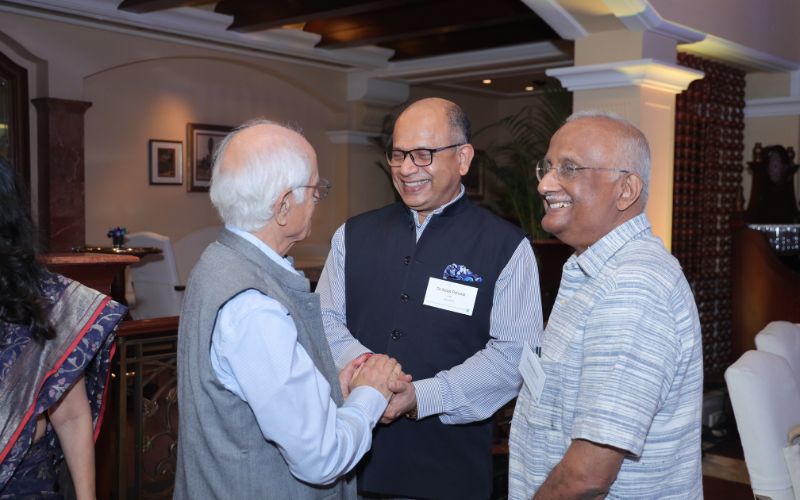 Dr Amar Patnaik, Member of Parliament, Rajya Sabha, Arun Maira, Management Consultant and Former Member of Planning Commission of India, and S M Vijayanand IAS(retd.), Chairperson, Sixth State Finance Commission of Kerala engaged in a discussion at Janaagraha’s Annual Conclave on Shaping India’s Urban Agenda 2023